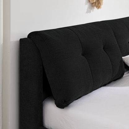 Storage Upholstered Hydraulic Platform Bed With Integrated Headboard - The Sleep Loft - Online Mattress Showroom NYC