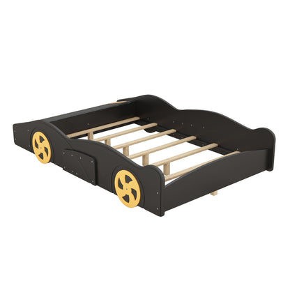 Race Car Shaped Platform Bed With Wheels And Storage - The Sleep Loft - Online Mattress Showroom NYC