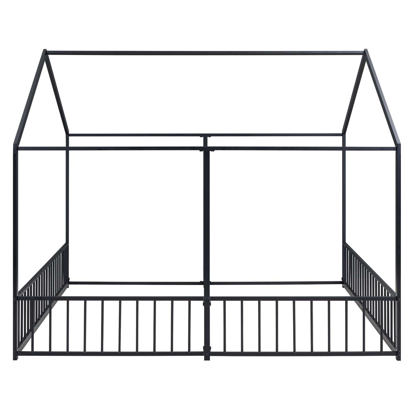 House Platform Beds, 2 Shared Beds, Metal Frame With Guardrails - The Sleep Loft - Online Mattress Showroom NYC