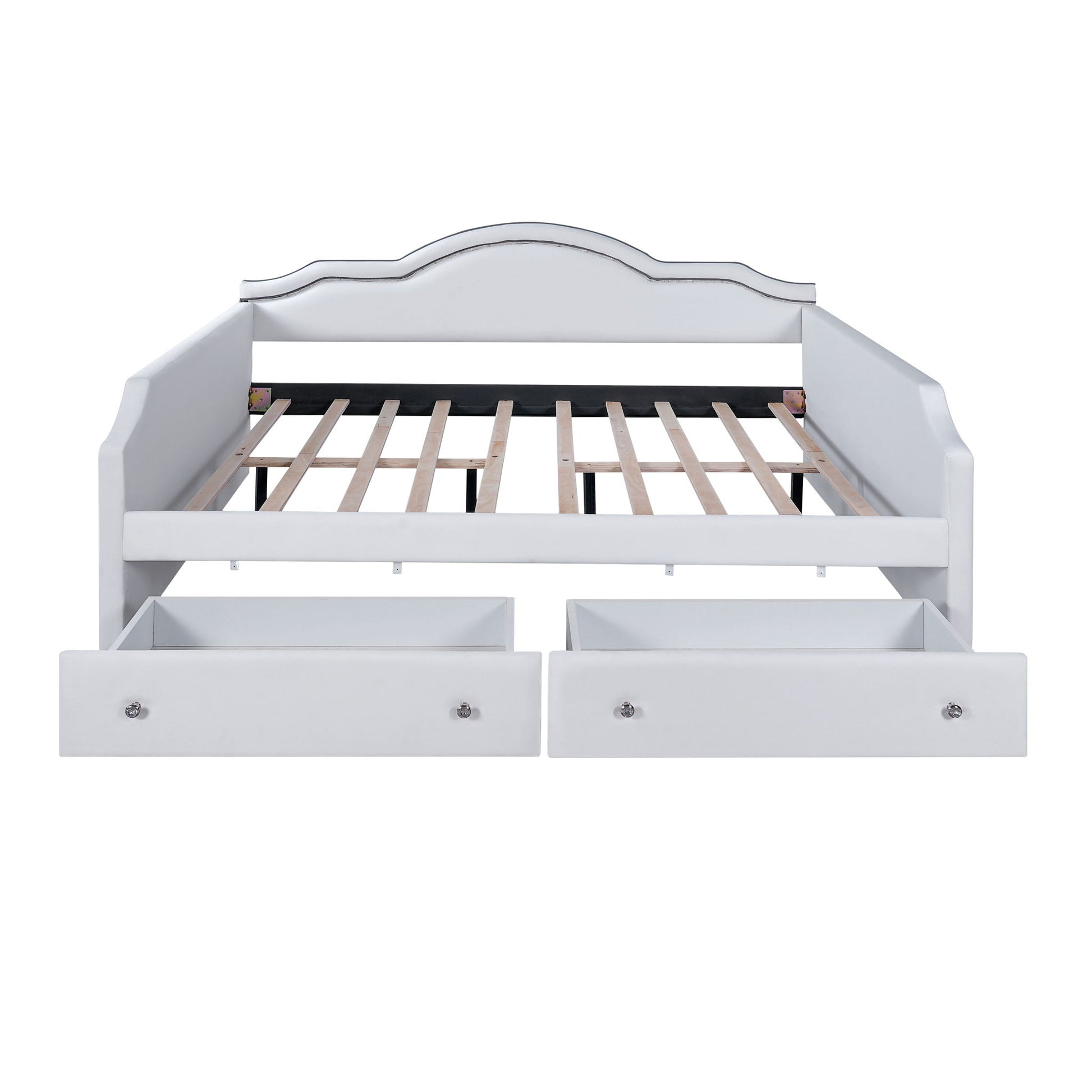 Upholstered Daybed With LED Lights And 2 Drawersme - The Sleep Loft - Online Mattress Showroom NYC