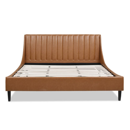 Aspen - Vertical Tufted Modern Headboard Platform Bed Set - The Sleep Loft - Online Mattress Showroom NYC