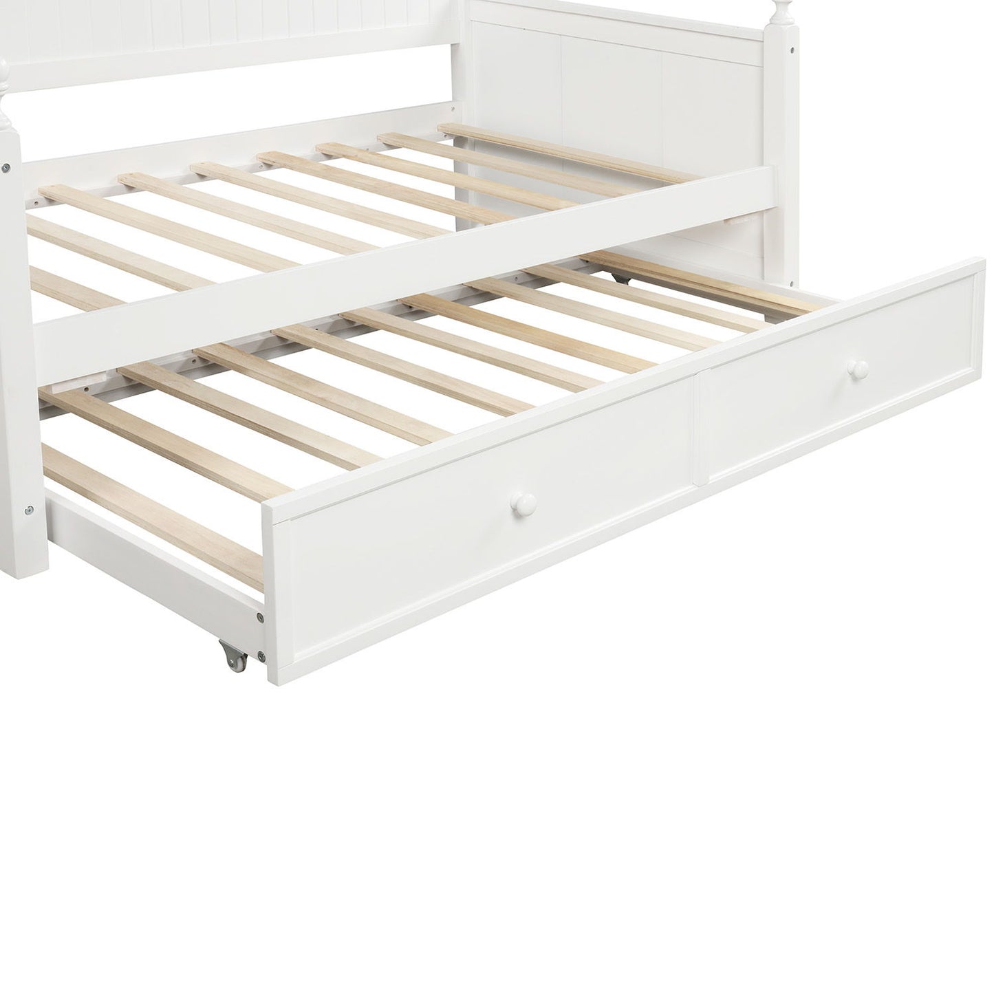 Twin Size Daybed & Twin Size Trundle - White - The Sleep Loft - Online Mattress Showroom NYC