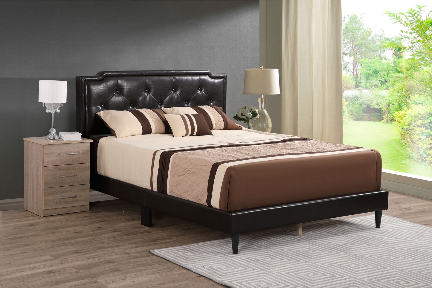 Button Tufted Bed Charming For Cozy Spaces - The Sleep Loft - Online Mattress Showroom NYC