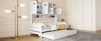 Daybed With All-In-One Cabinet And Shelf - The Sleep Loft - Online Mattress Showroom NYC
