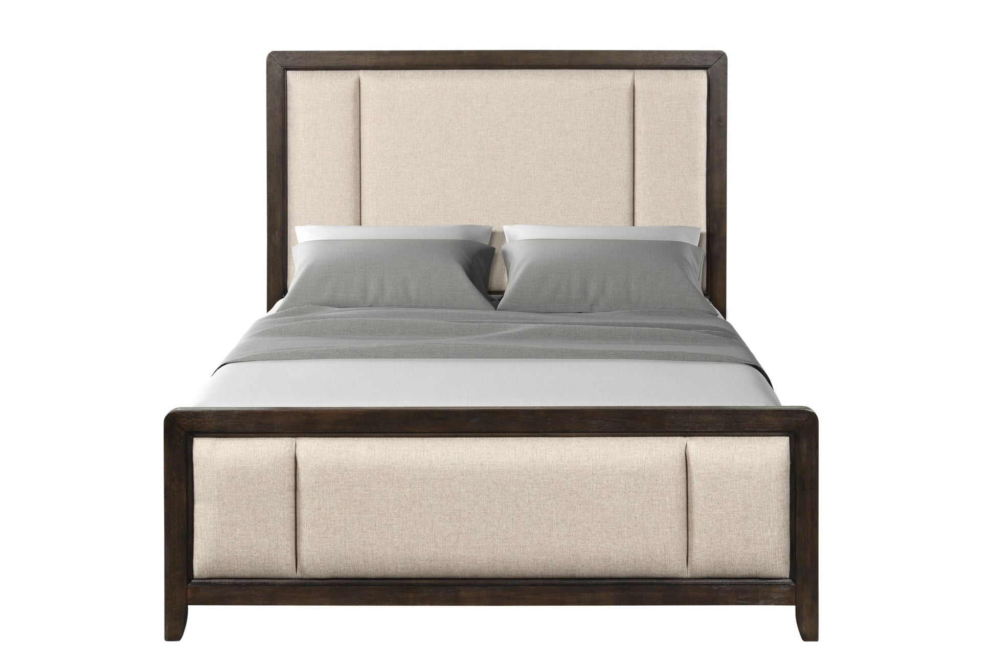 Upholstered Headboard & Footboard With Traditional Styling Bed - The Sleep Loft - Online Mattress Showroom NYC
