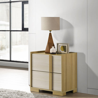 Lincoln - 2 Drawer Nightstand - Natural - The Sleep Loft - Online Mattress Showroom NYC