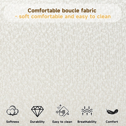 Upholstered Simple Modern Bedroom Bed With Curved Headboard - The Sleep Loft - Online Mattress Showroom NYC