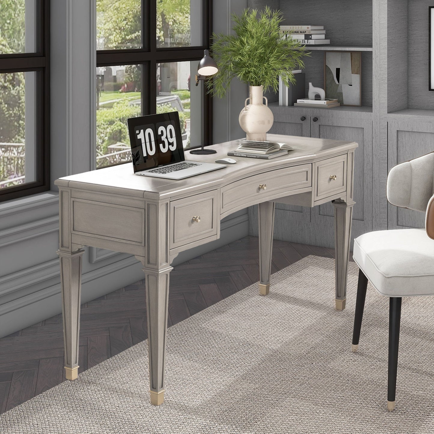 Dauphin - 3 Drawer Executive Desk - The Sleep Loft - Online Mattress Showroom NYC