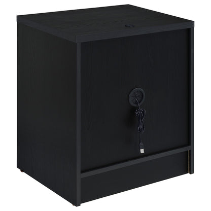 Geary - 2 Drawer Nightstand With LED Lights And USB Charging Ports - The Sleep Loft - Online Mattress Showroom NYC