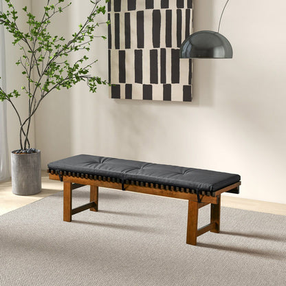 Lucia - Bench - Black - The Sleep Loft - Online Mattress Showroom NYC