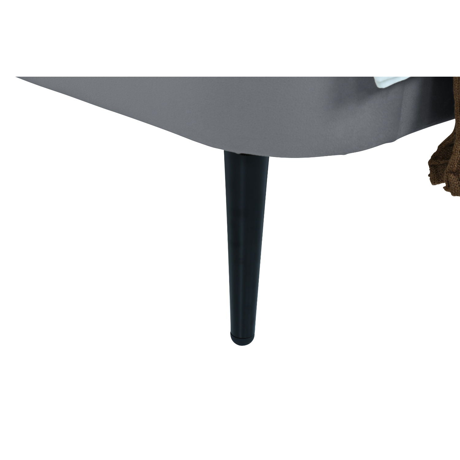 Twin Bed With Curved Headboard - Gray / Black - The Sleep Loft - Online Mattress Showroom NYC