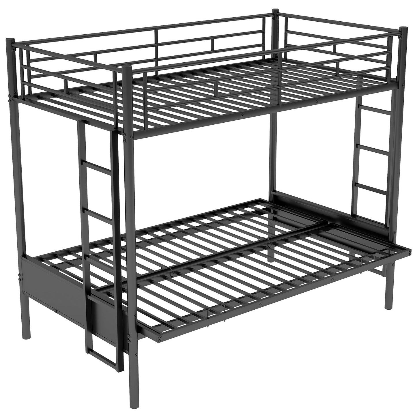 Twin Over Full Bunk Bed, Multifunction - Black - The Sleep Loft - Online Mattress Showroom NYC