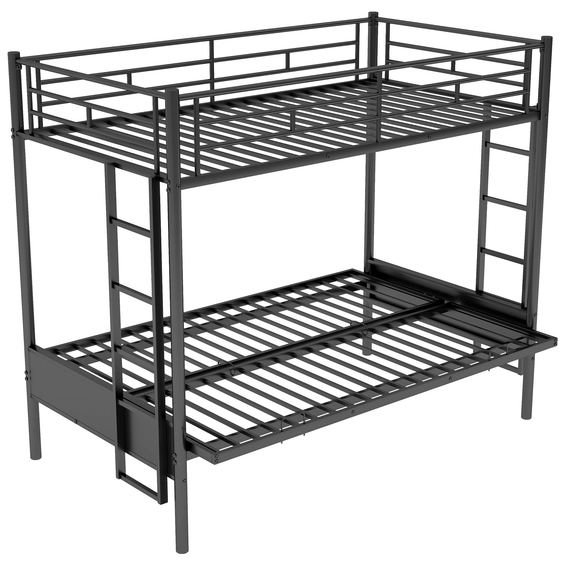 Twin Over Full Bunk Bed, Multifunction - Black - The Sleep Loft - Online Mattress Showroom NYC