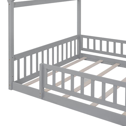 Bed House Bed Frame With Fence - The Sleep Loft - Online Mattress Showroom NYC