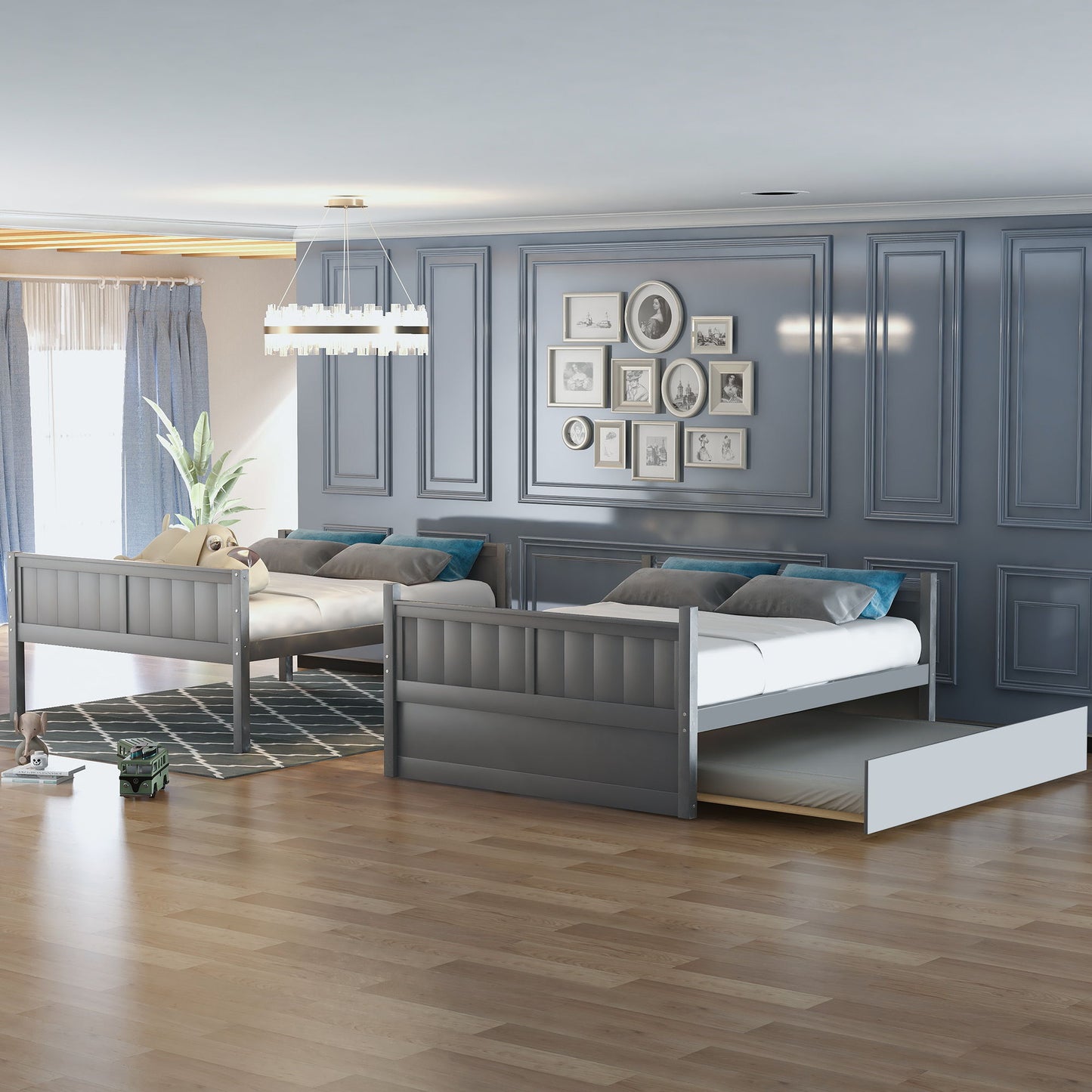 Bunk Bed With Twin Size Trundle - The Sleep Loft - Online Mattress Showroom NYC