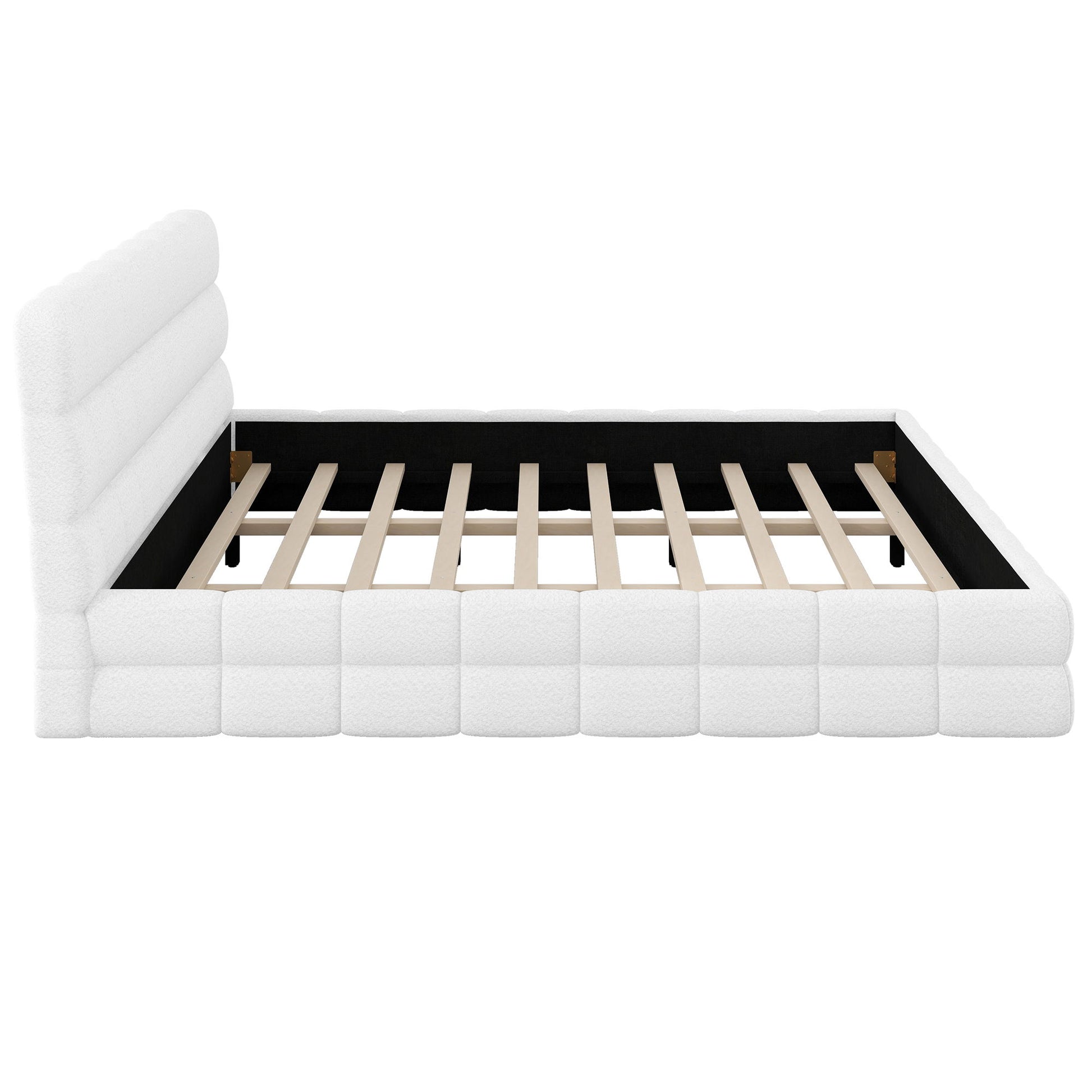 Upholstered Platform Bed With Headboard - The Sleep Loft - Online Mattress Showroom NYC