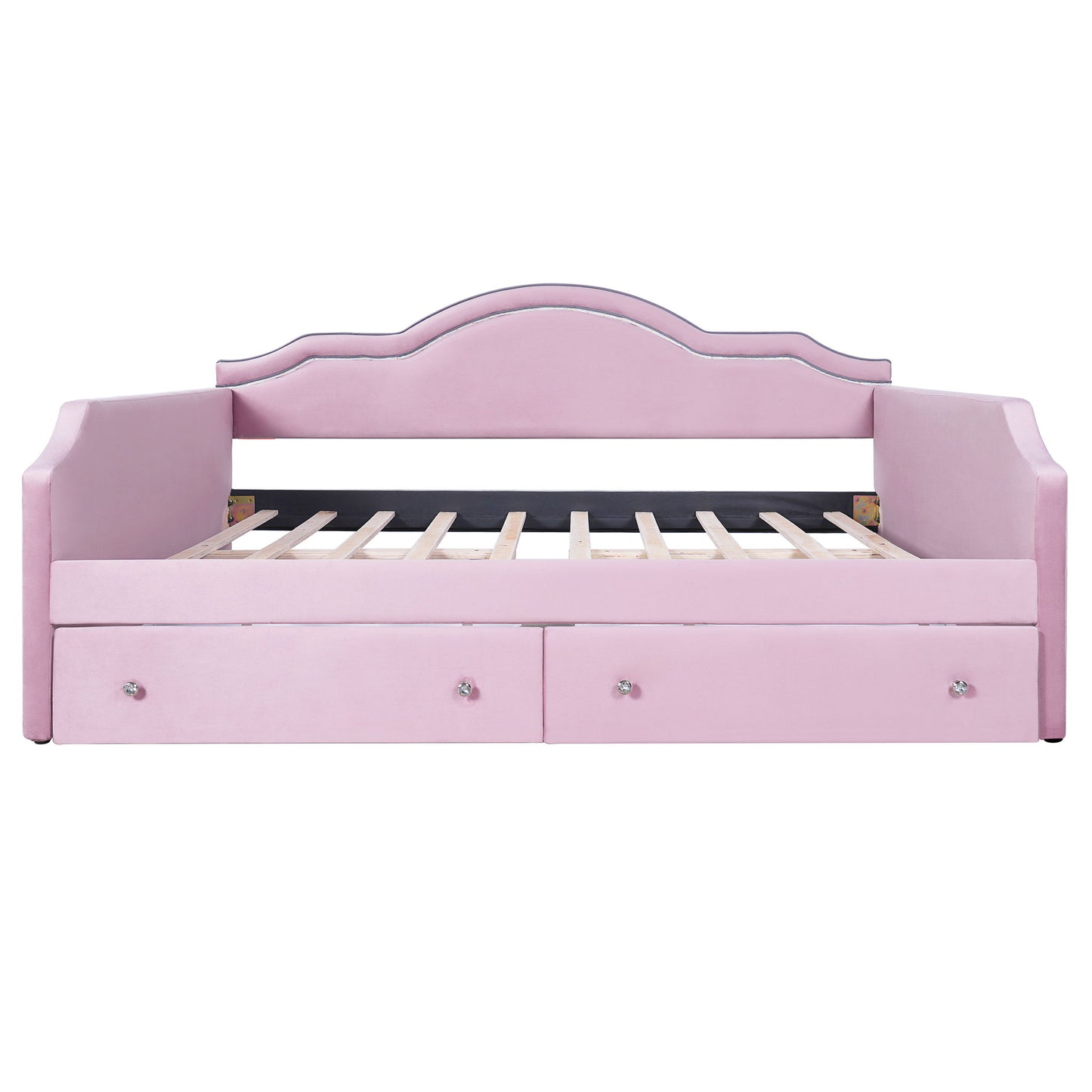 Upholstered Daybed With LED Lights And 2 Drawersme - The Sleep Loft - Online Mattress Showroom NYC
