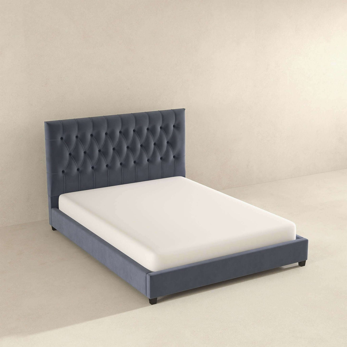 Donald - Mid-Century Modern Upholstered Platform Bed - The Sleep Loft - Online Mattress Showroom NYC