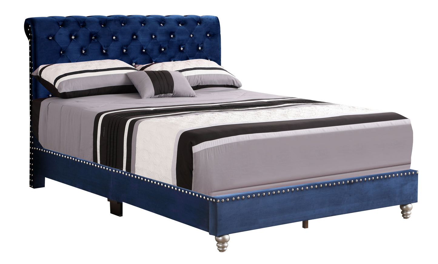 Elegant Transitional Upholstered Bed - The Sleep Loft - Online Mattress Showroom NYC