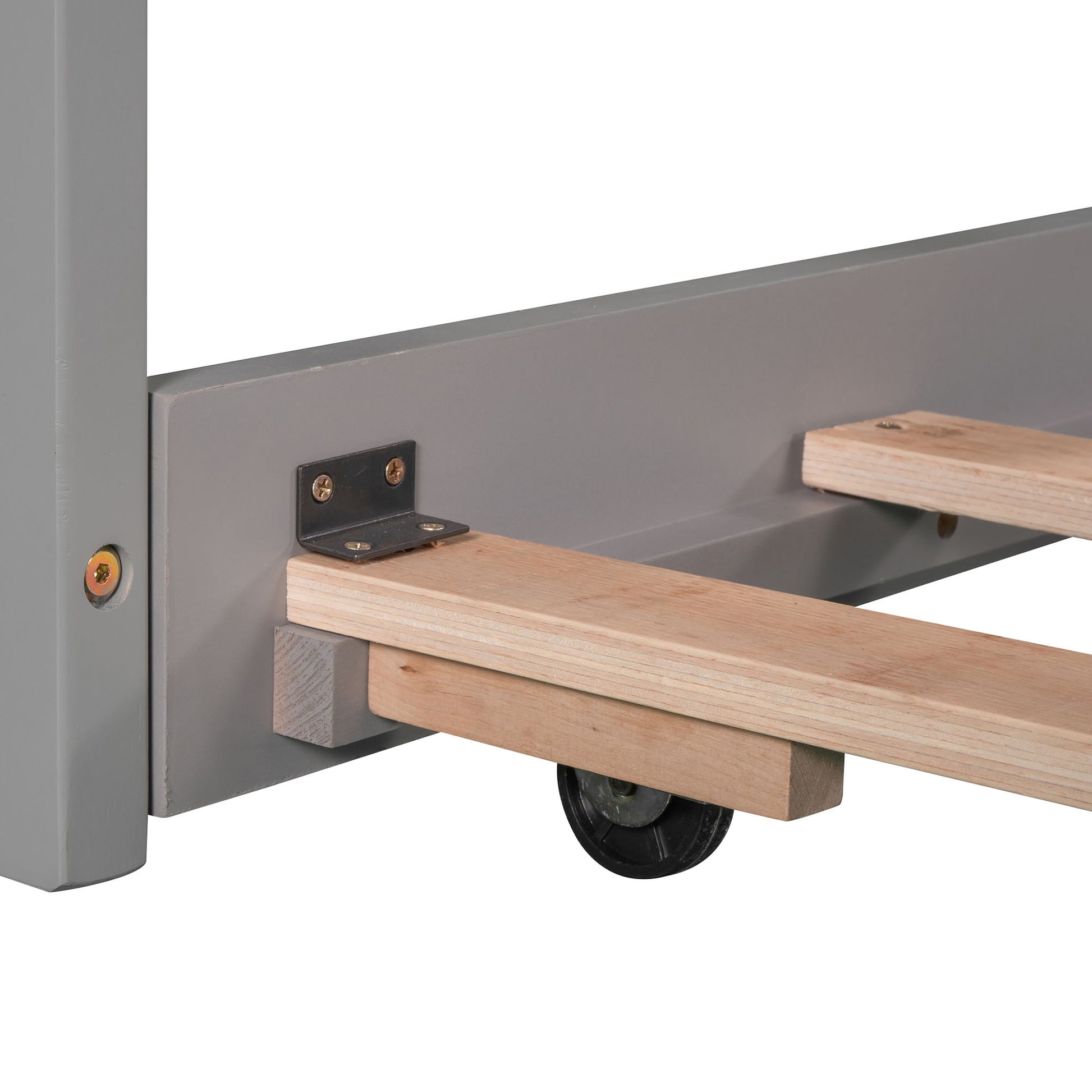 L Shaped Platform Bed With Trundle And Drawers Linked With Built In Desk - The Sleep Loft - Online Mattress Showroom NYC