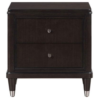 Niguel - 2 Drawer Nightstand With Felt Lined Top Drawer - Brown - The Sleep Loft - Online Mattress Showroom NYC