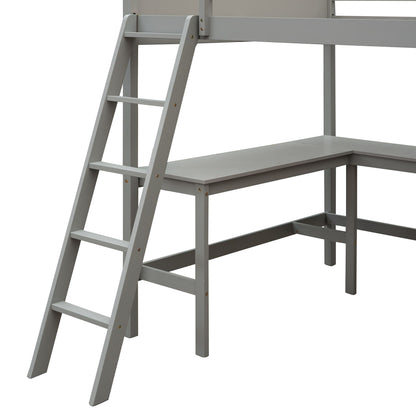 Loft Bed With Shelves With Desk - The Sleep Loft - Online Mattress Showroom NYC