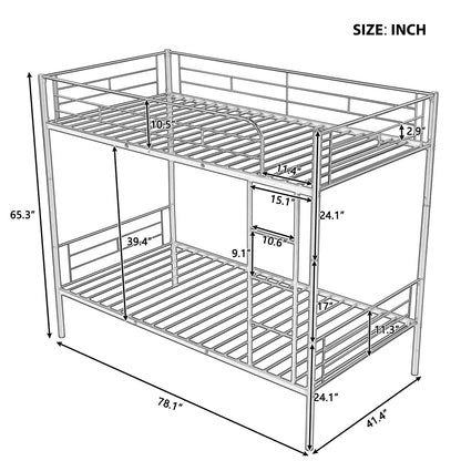 Steel Construction Bunk Bed - The Sleep Loft - Online Mattress Showroom NYC