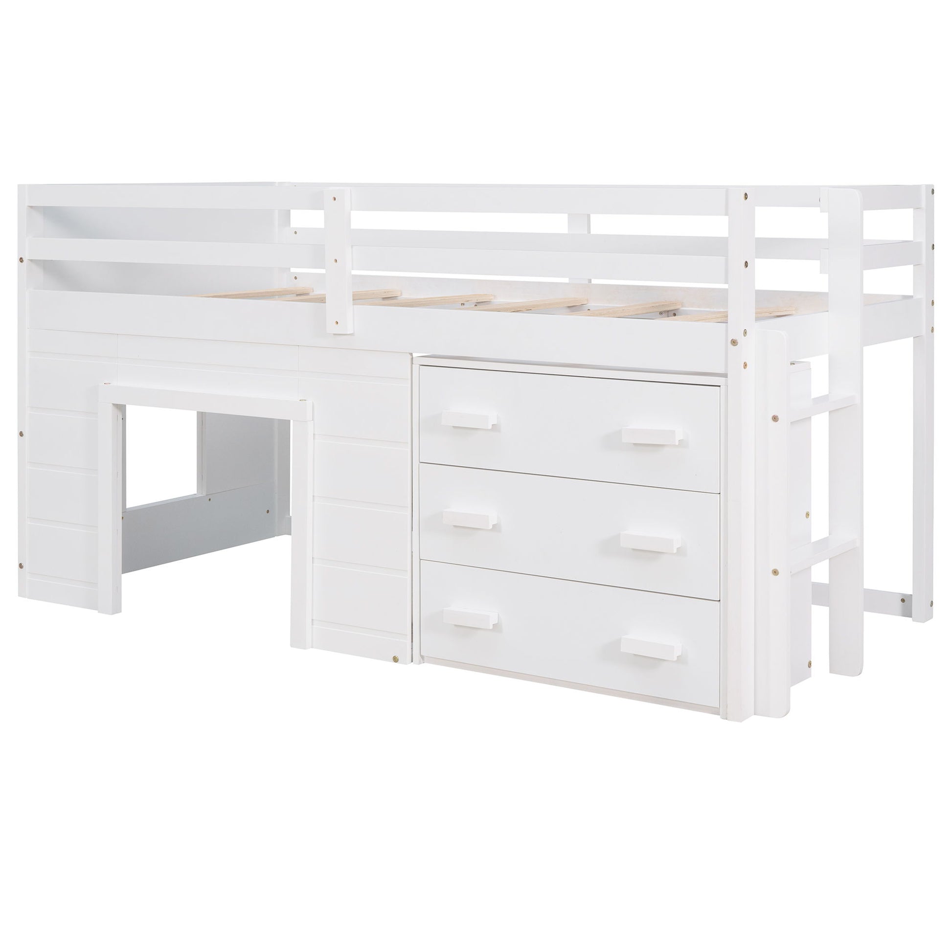 Loft Bed With Cabinet And Shelf - The Sleep Loft - Online Mattress Showroom NYC