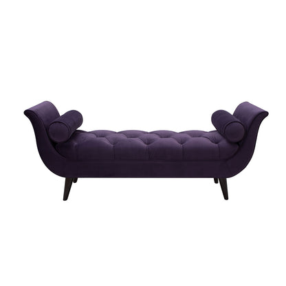 Alma - Tufted Flared Arm Entryway Bench - The Sleep Loft - Online Mattress Showroom NYC