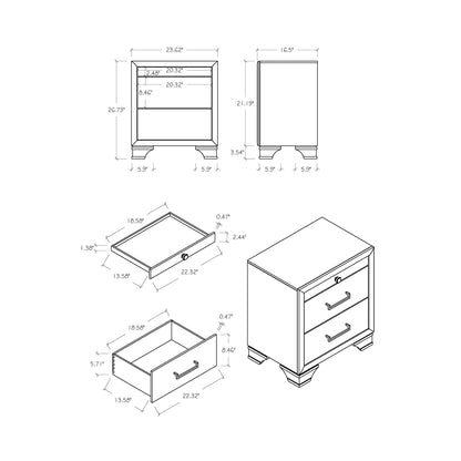 Civic - Nightstand - The Sleep Loft - Online Mattress Showroom NYC