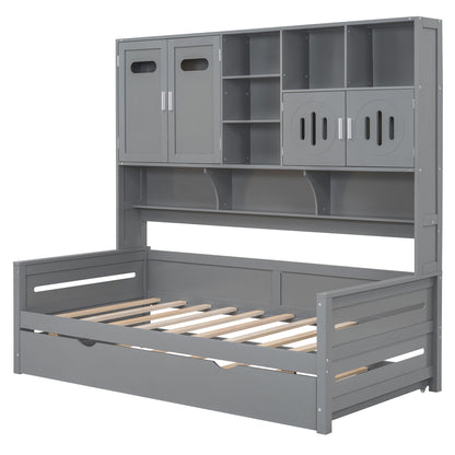 Daybed With All-In-One Cabinet And Shelf - The Sleep Loft - Online Mattress Showroom NYC