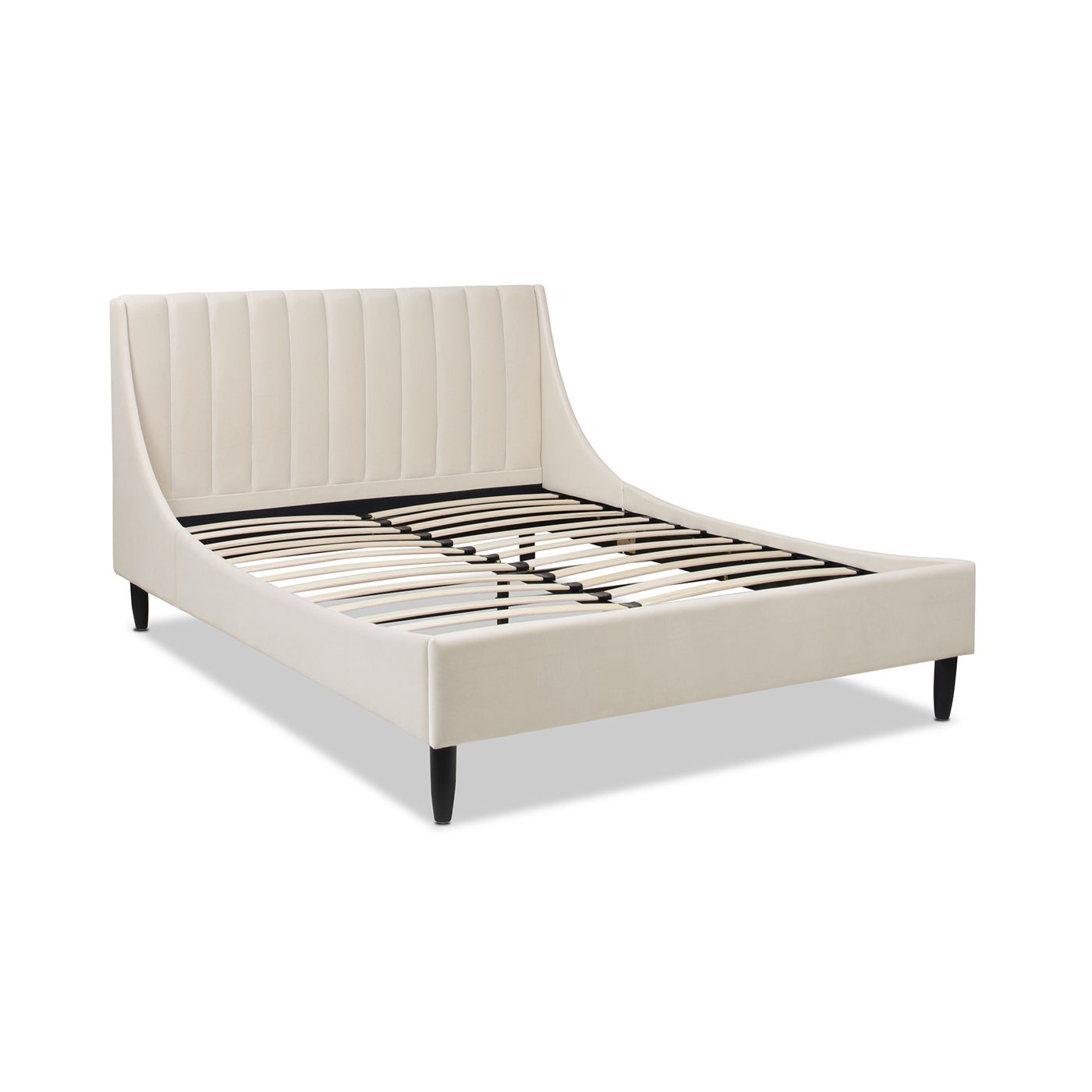 Aspen - Vertical Tufted Modern Headboard Platform Bed Set - The Sleep Loft - Online Mattress Showroom NYC