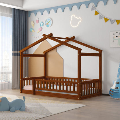 Bed House Bed Frame With Fence - The Sleep Loft - Online Mattress Showroom NYC