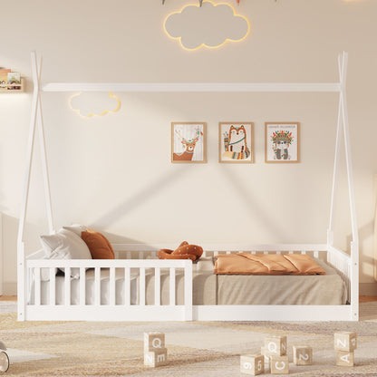 House Shaped Design Bed With Fence - The Sleep Loft - Online Mattress Showroom NYC
