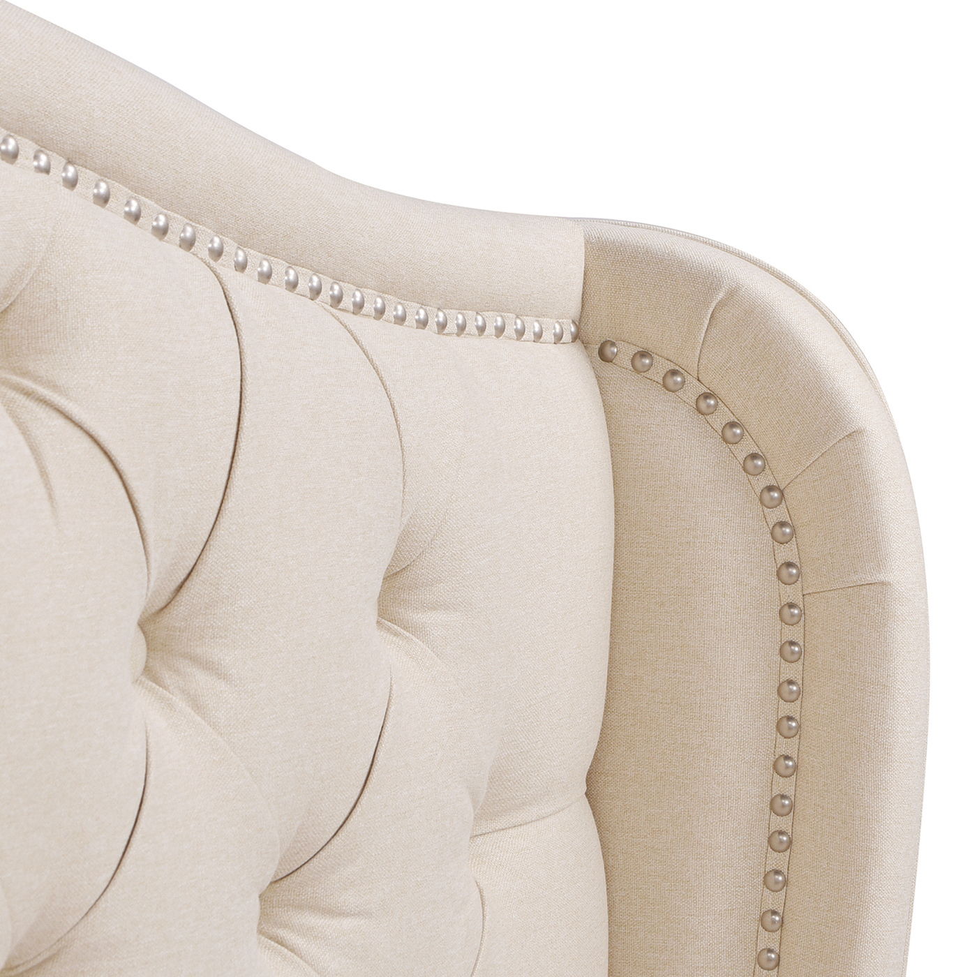 Fontana - Handcrafted Wingback Upholstered Platform Bed Frame - The Sleep Loft - Online Mattress Showroom NYC