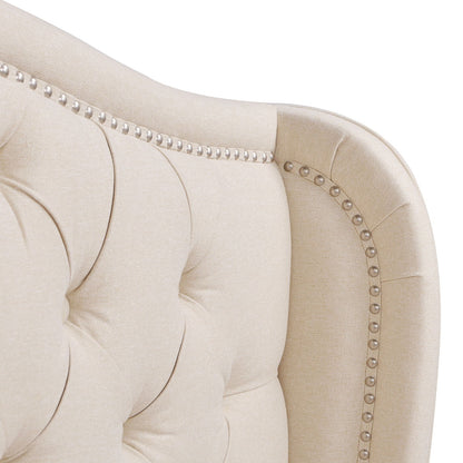 Fontana - Handcrafted Wingback Upholstered Platform Bed Frame - The Sleep Loft - Online Mattress Showroom NYC