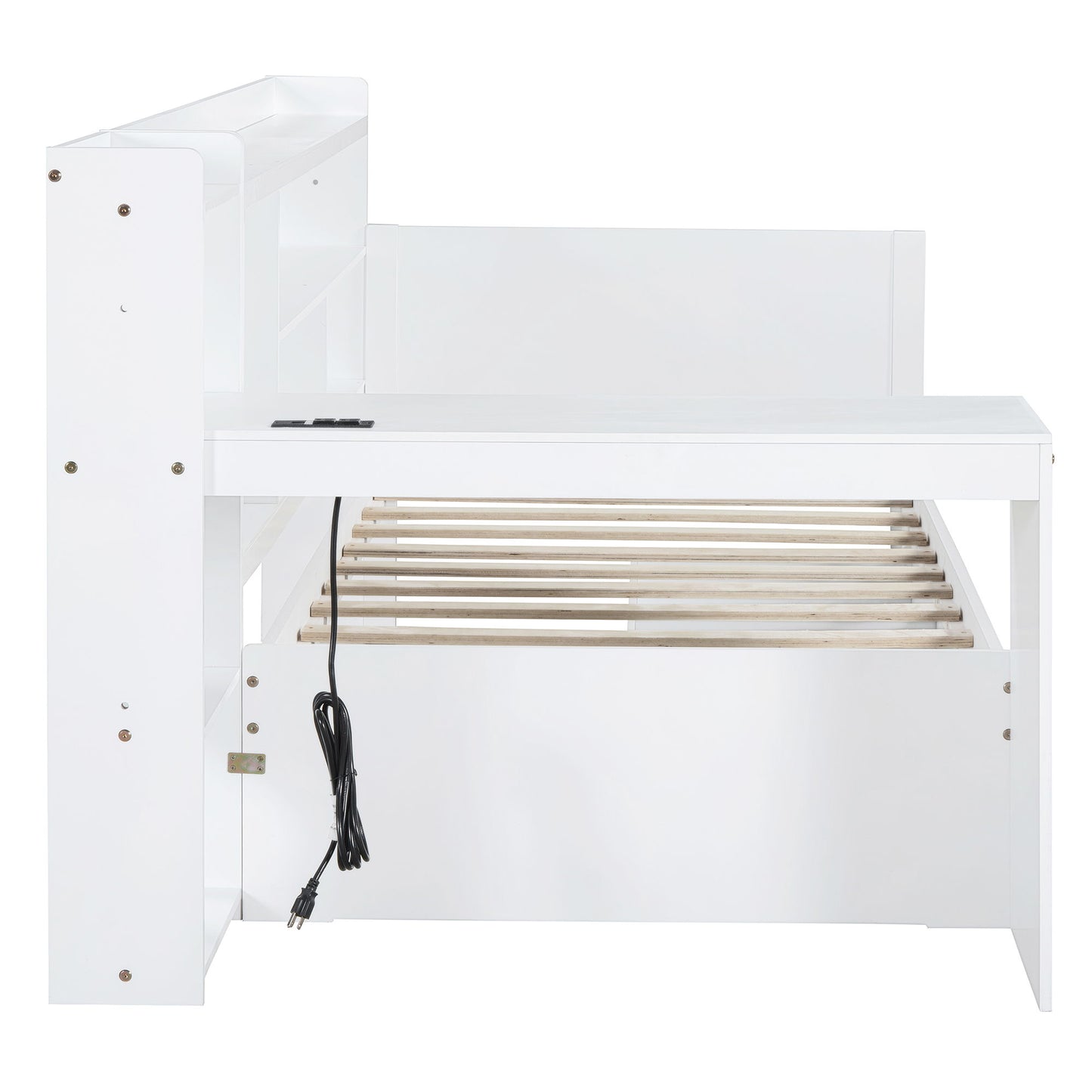 Daybed With 3 Drawers USB Ports And Desk - The Sleep Loft - Online Mattress Showroom NYC