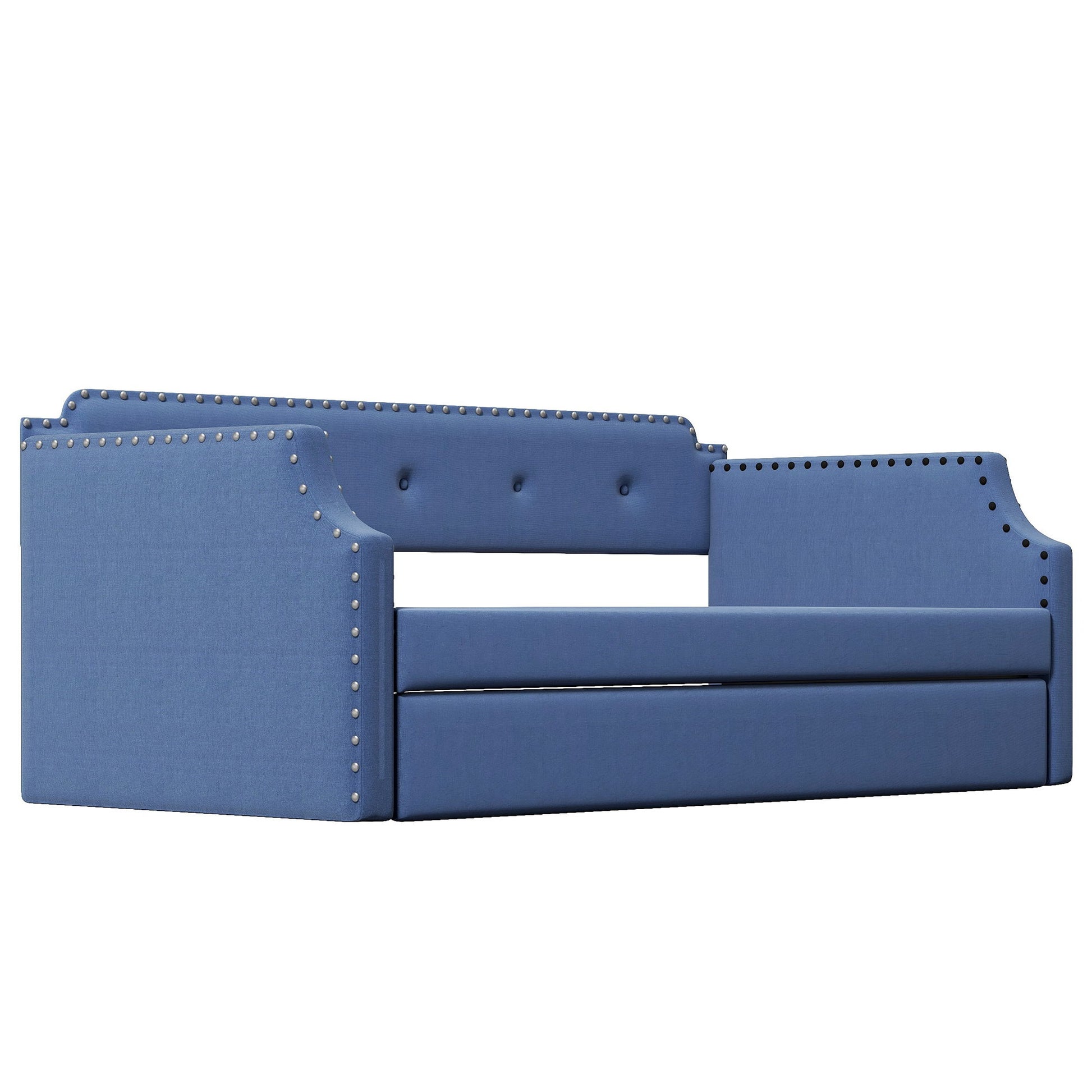 Upholstered Daybed With Trundle - The Sleep Loft - Online Mattress Showroom NYC