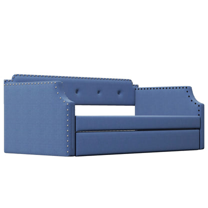 Upholstered Daybed With Trundle - The Sleep Loft - Online Mattress Showroom NYC