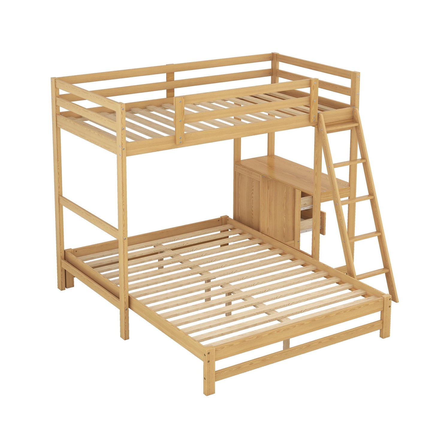 Bunk Bed With Built In Desk And 3 Drawers - The Sleep Loft - Online Mattress Showroom NYC