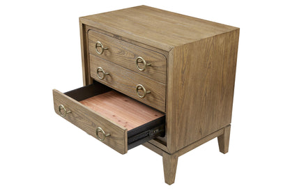 3 Drawer Nightstand With USB - Latte - The Sleep Loft - Online Mattress Showroom NYC