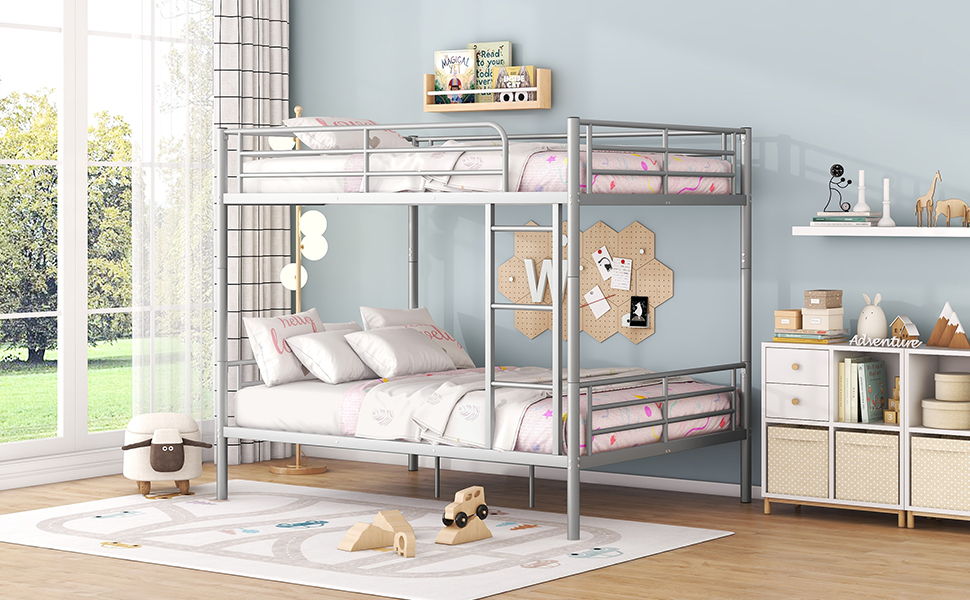 Steel Construction Bunk Bed - The Sleep Loft - Online Mattress Showroom NYC