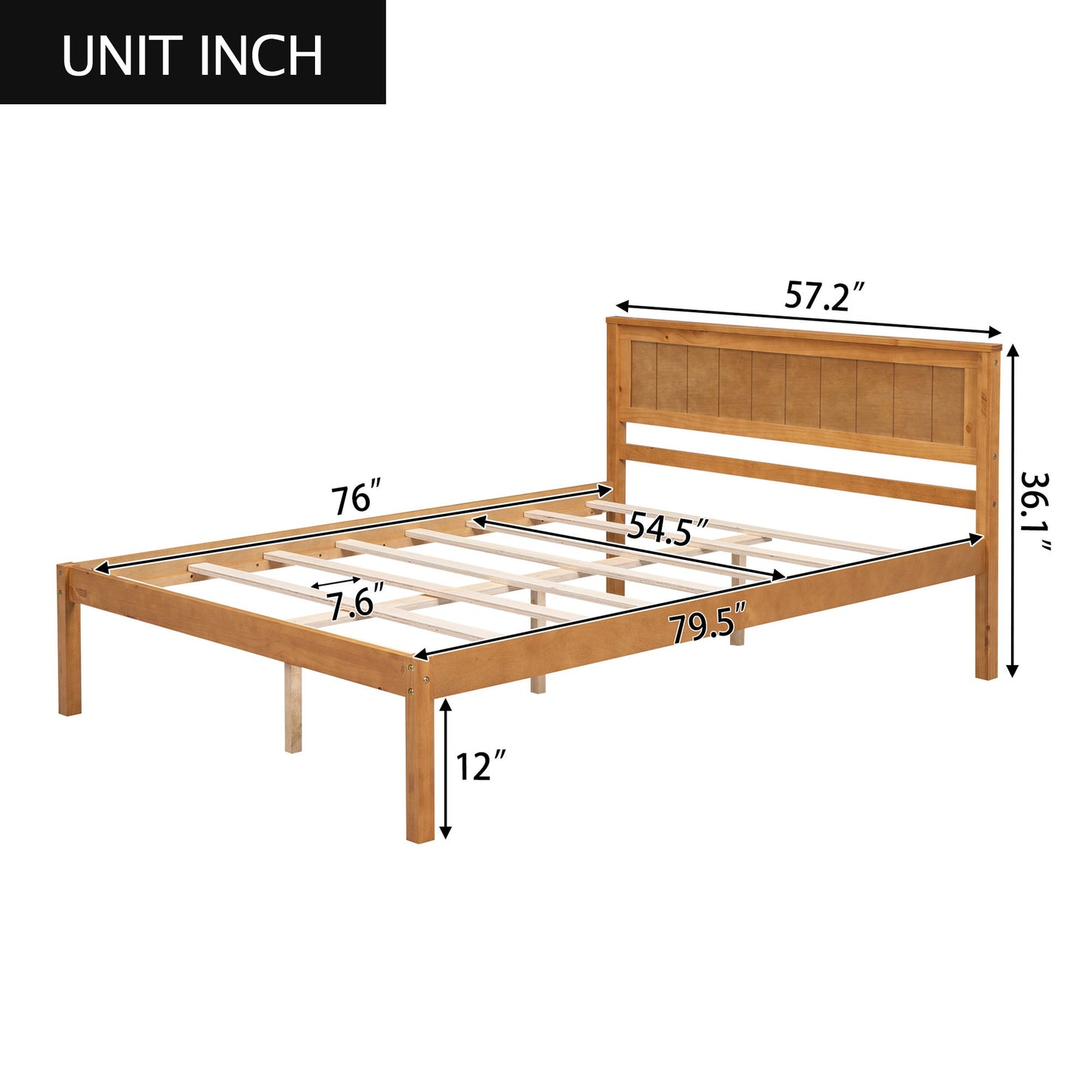 Platform Bed Frame With Headboard - The Sleep Loft - Online Mattress Showroom NYC