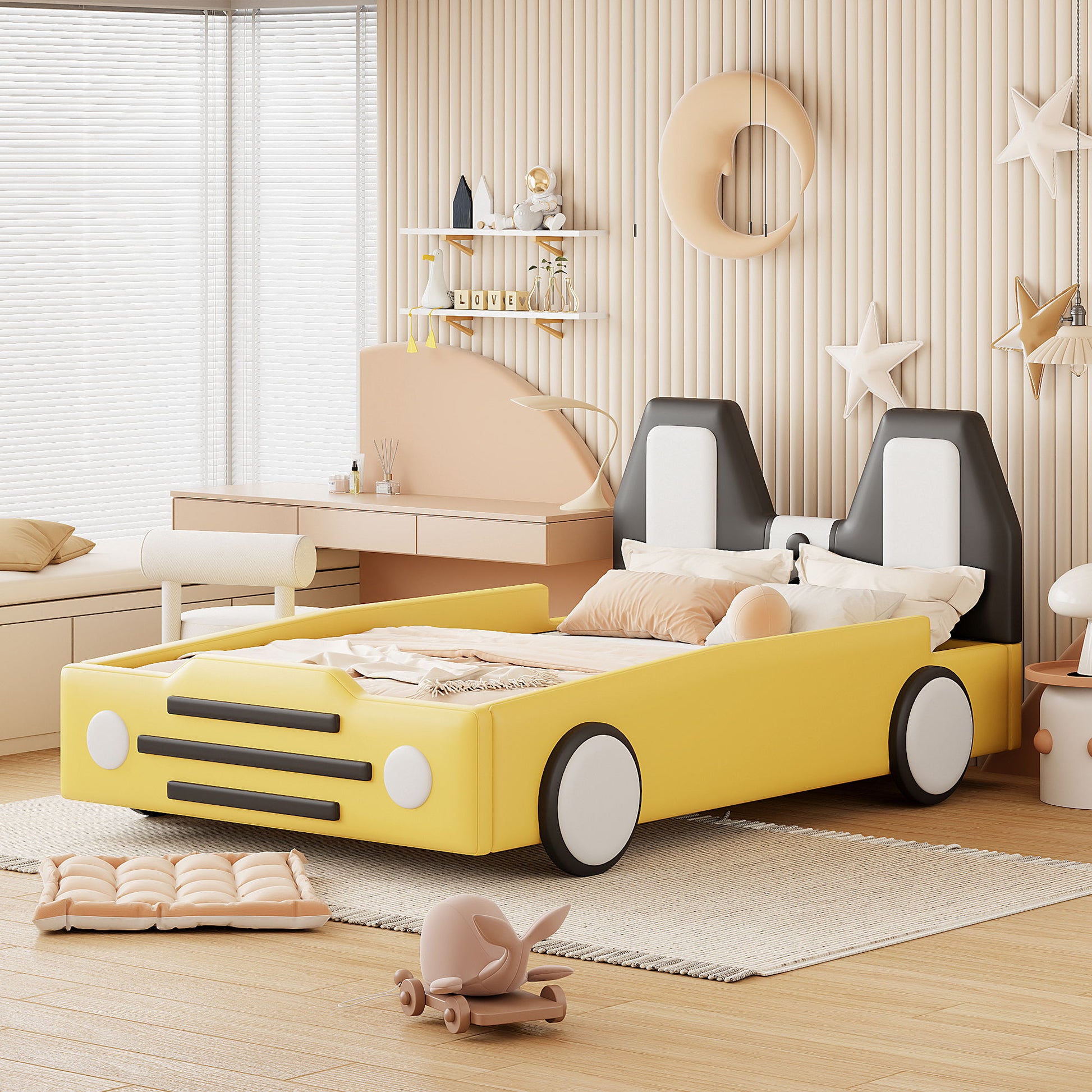 High Quality Race Car Shaped Platform Bed & Wheels - The Sleep Loft - Online Mattress Showroom NYC