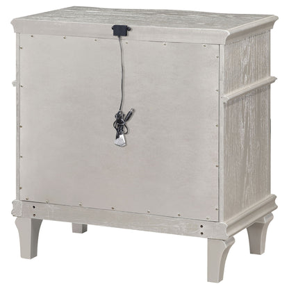 Evangeline - 3 Drawer Nightstand - Oak - The Sleep Loft - Online Mattress Showroom NYC