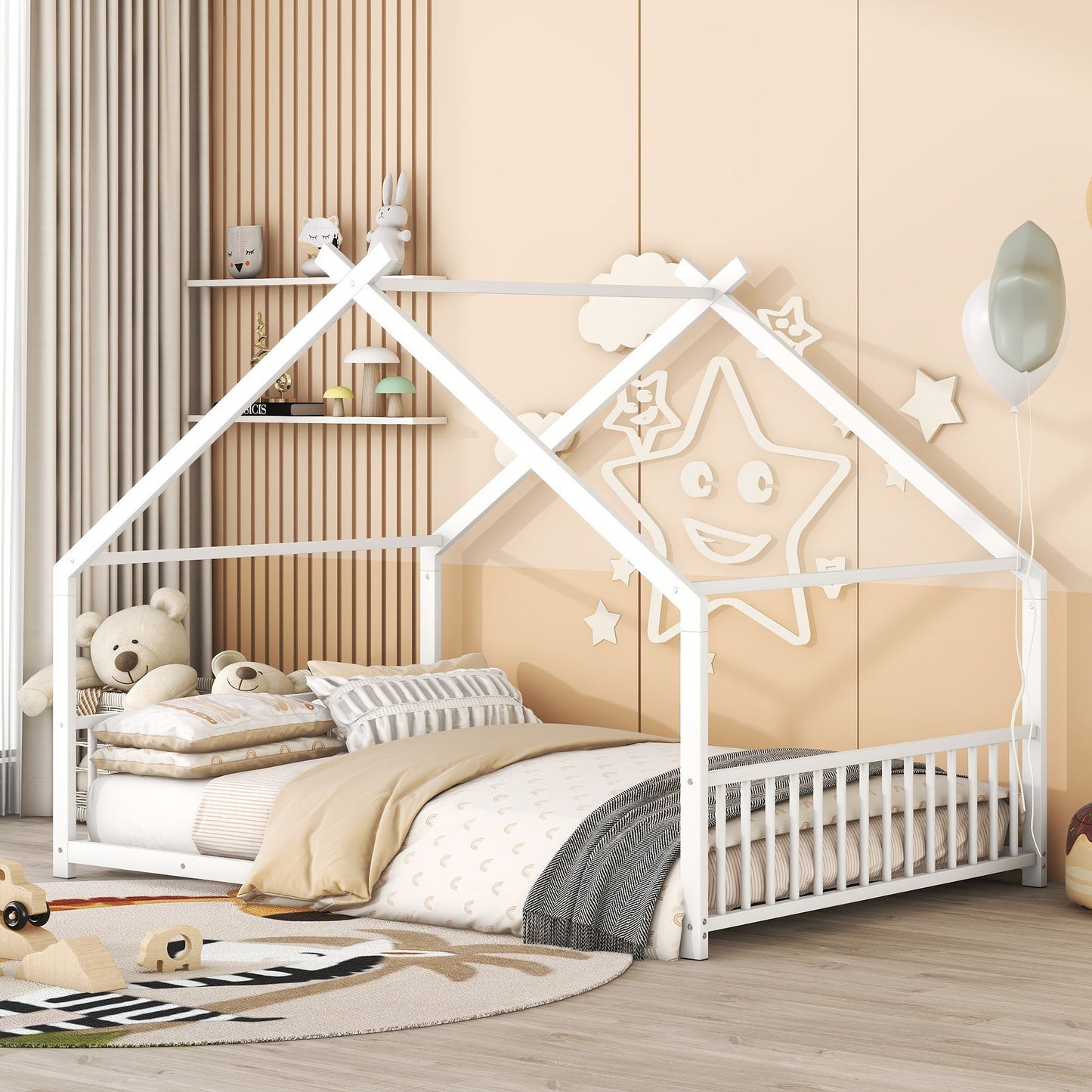 Metal House Bed - The Sleep Loft - Online Mattress Showroom NYC
