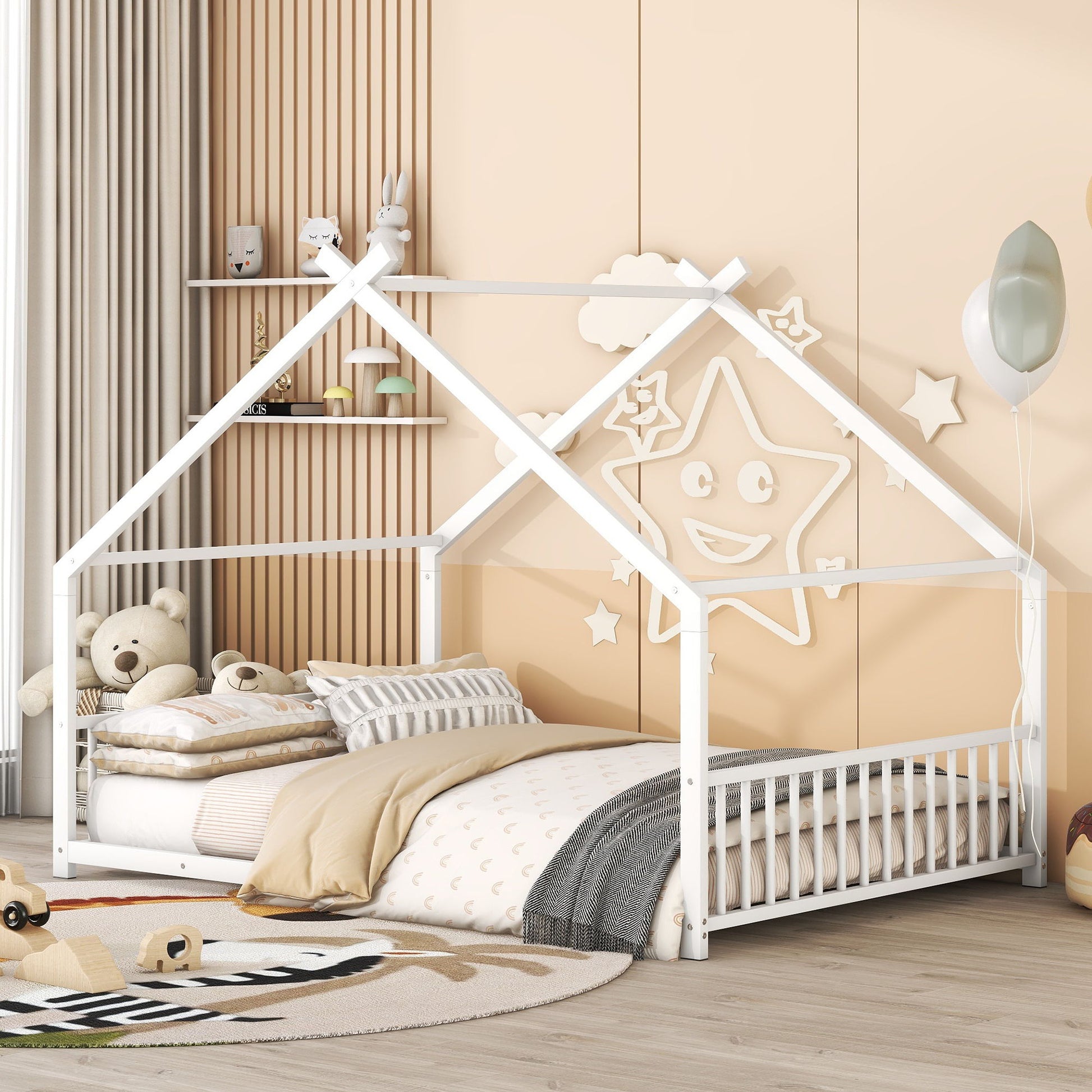 Metal House Bed - The Sleep Loft - Online Mattress Showroom NYC