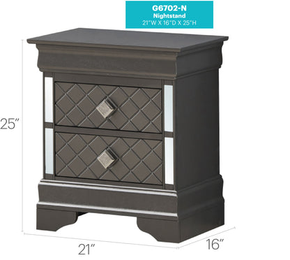 Verona - Nightstand - The Sleep Loft - Online Mattress Showroom NYC