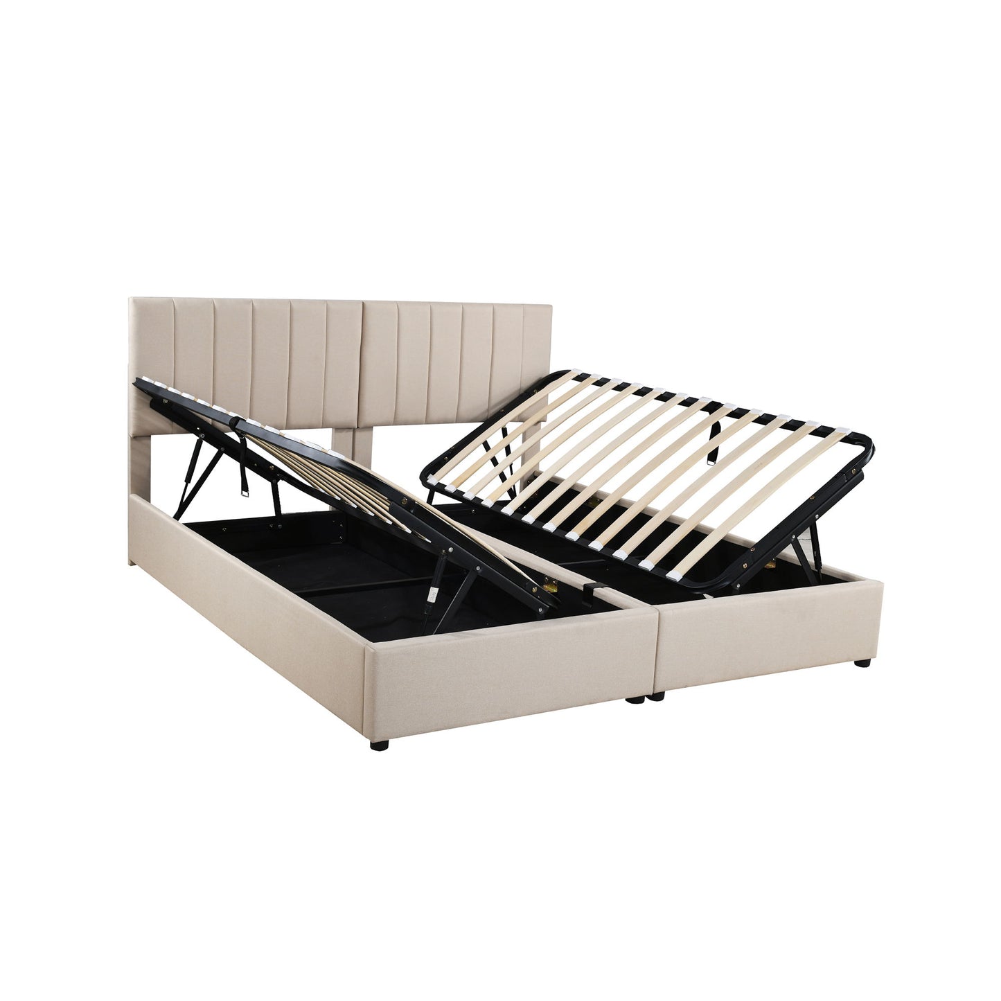 Upholstered Platform Bed With A Hydraulic Storage System - The Sleep Loft - Online Mattress Showroom NYC