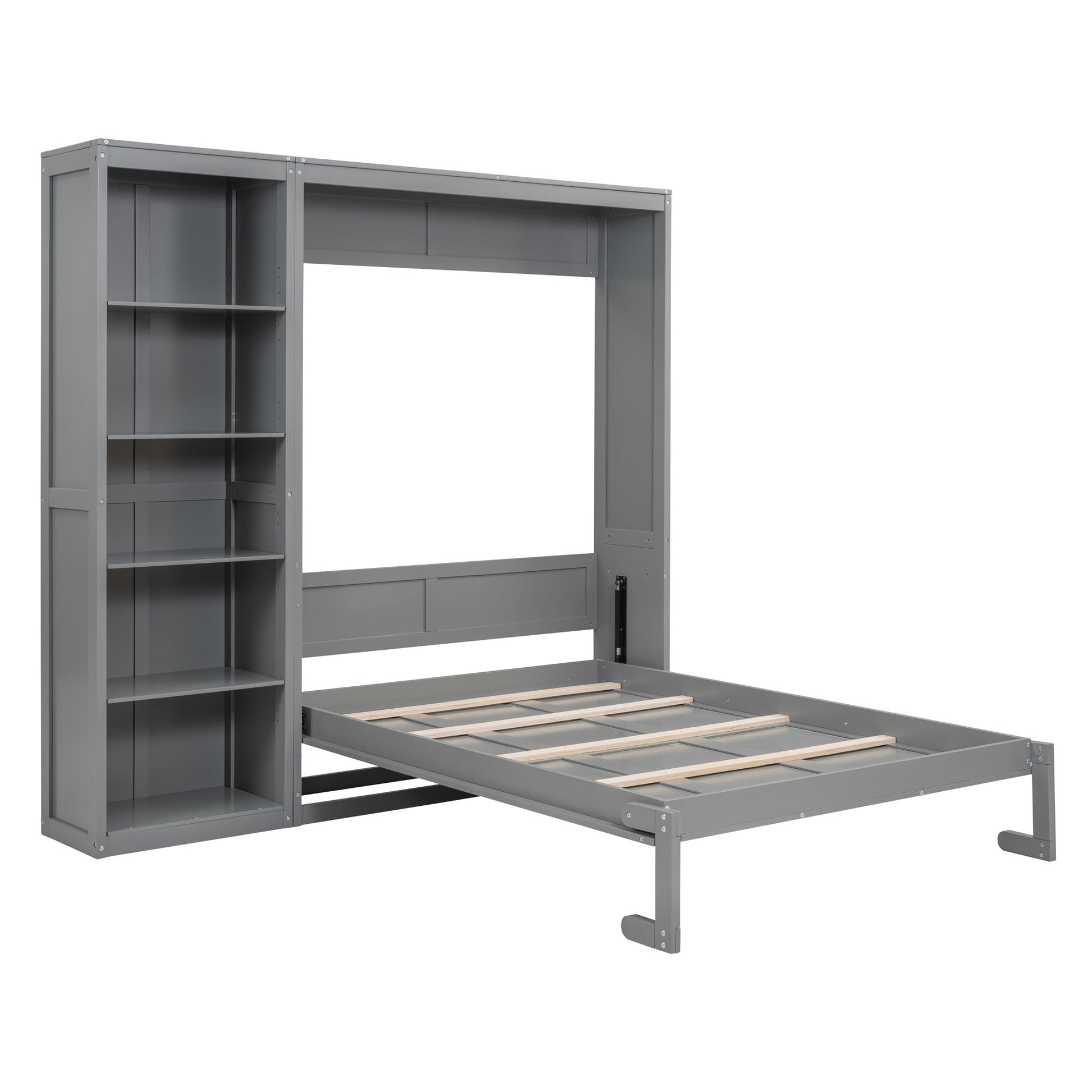 Murphy Wall Bed With Shelves - The Sleep Loft - Online Mattress Showroom NYC